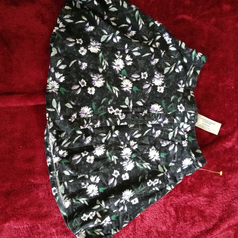 Printed mini skirt